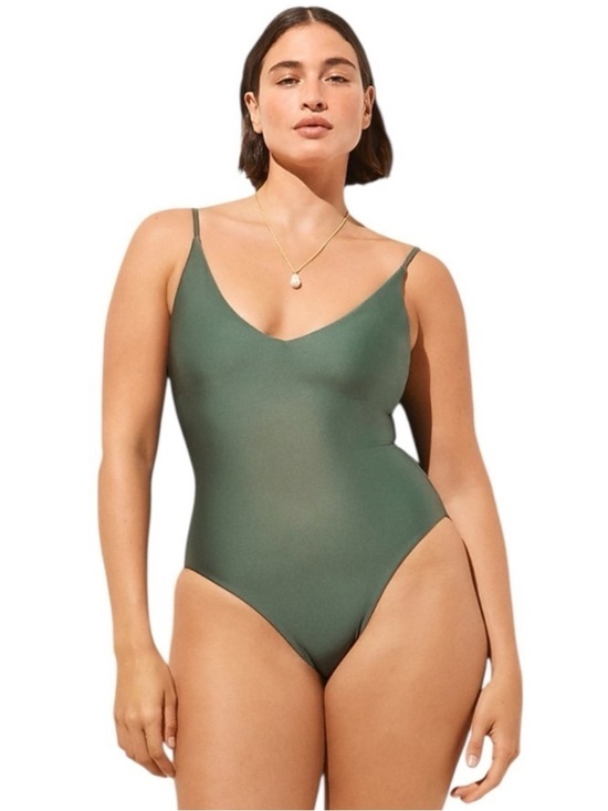 J. Crew Other - J Crew Simply Sage Green Lana One Piece in Classic Sculpt Womens Size 8 new